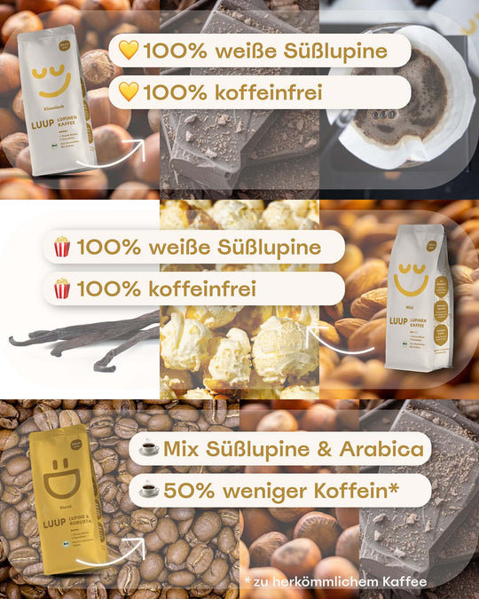 LUUP Lupinenkaffee Probierpaket | 3x200g