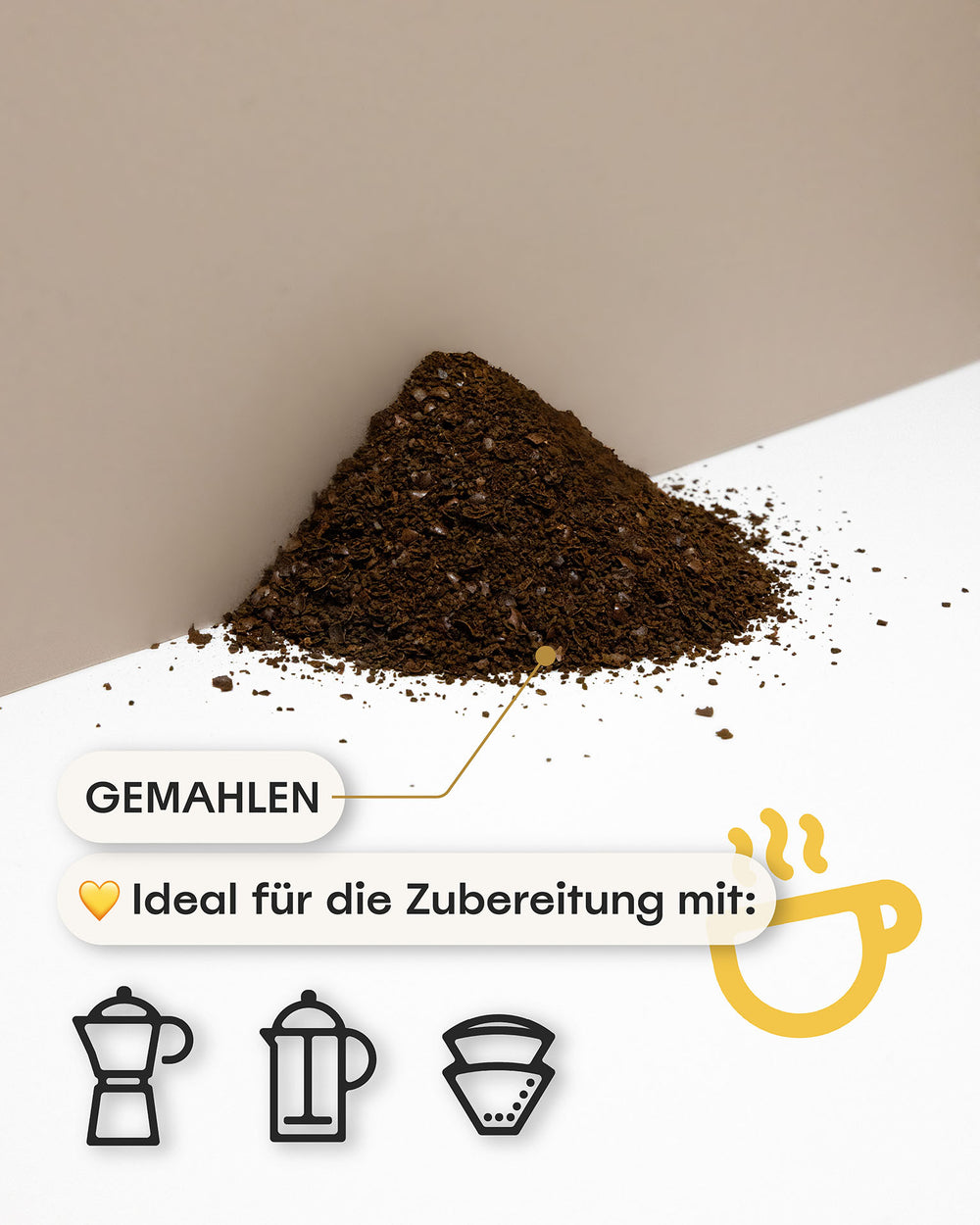 Darstellung Lupinenkaffee gemahlen